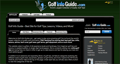 Desktop Screenshot of golf-info-guide.com