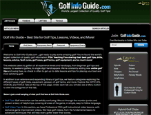 Tablet Screenshot of golf-info-guide.com